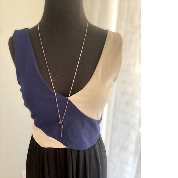 Anthropologie Maeve Elysian Color Block Maxi Dress - Picture 3 of 16